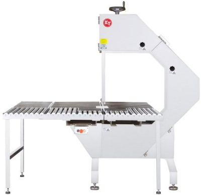 Пила ленточная электрическая напольная KT KT-750 (ROLLER TABLE)