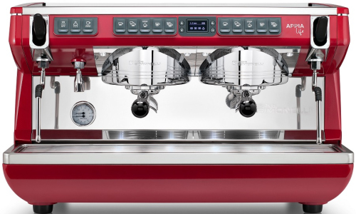 Кофемашина рожковая автоматическая NUOVA SIMONELLI APPIA LIFE XT 2GR 220V RED+HIGH GROUPS+ ECONOMIZER + PID