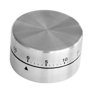 Таймер кухонный механический D 6.5см нерж.сталь FACKELMANN 46763