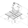 Пила ленточная электрическая напольная KT KT-750 (ROLLER TABLE)